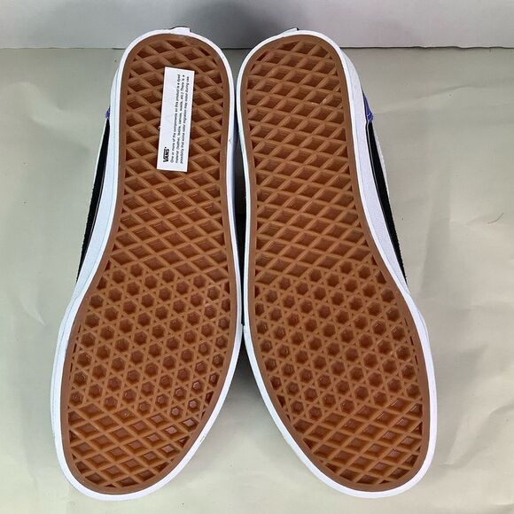 New! VANS WARD SKATE SHOES Rally Suede Blu/Wt/Blk Lace Tie Low Top Men Sz 8.5 - Picture 7 of 10